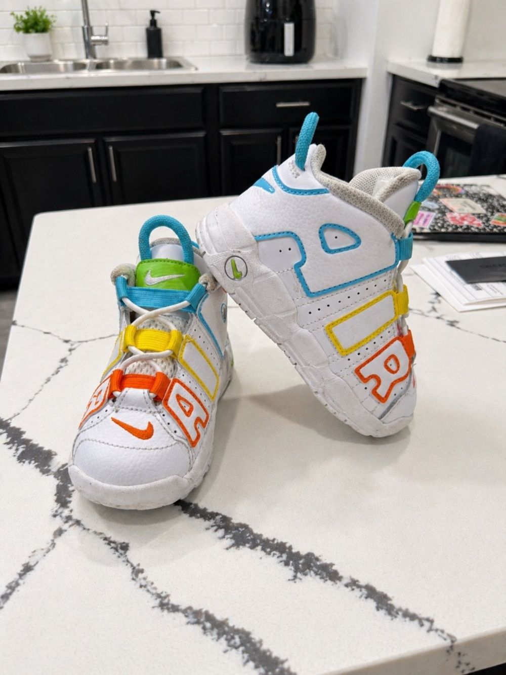 Nike Air More Uptempo PS 'White Rainbow'
